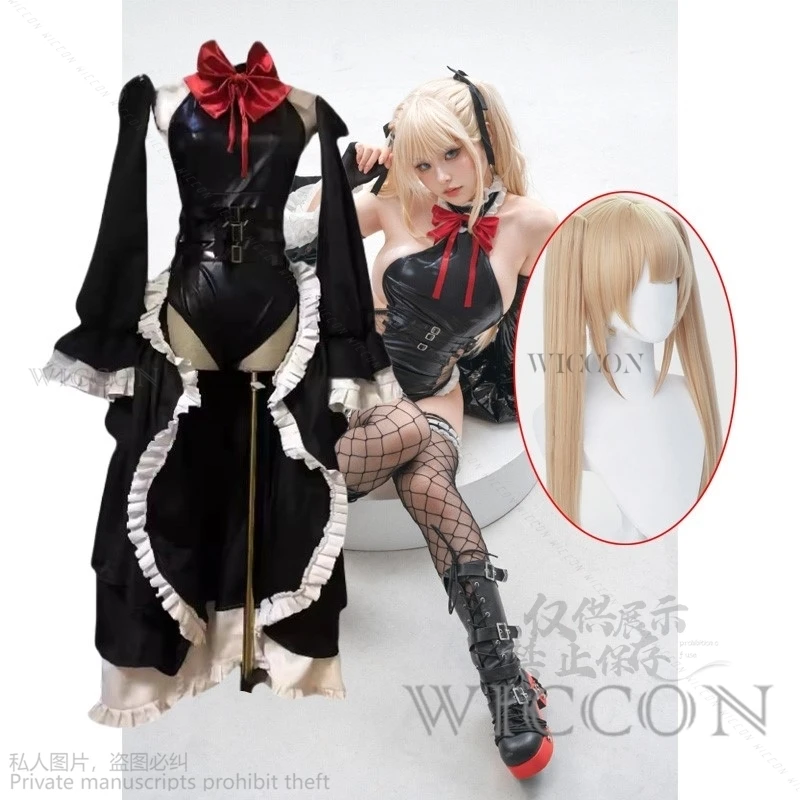 Customized Game Anime Dead Or Alive Marie Rose Dress Uniform Outfits Games Cosplay Costumes Flower Dress Lolita Cosplay Wigs