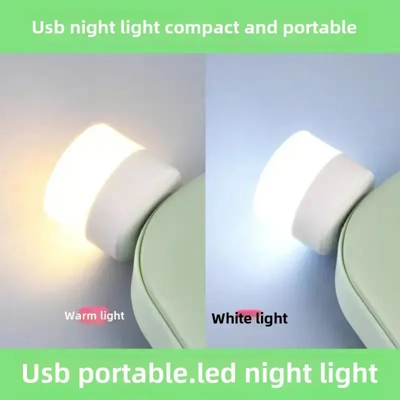 

Usb Small Round Light Portable Round Mini Night Light Bedside Bedroom Lighting Ambient Light Modern Minimalist and Creative