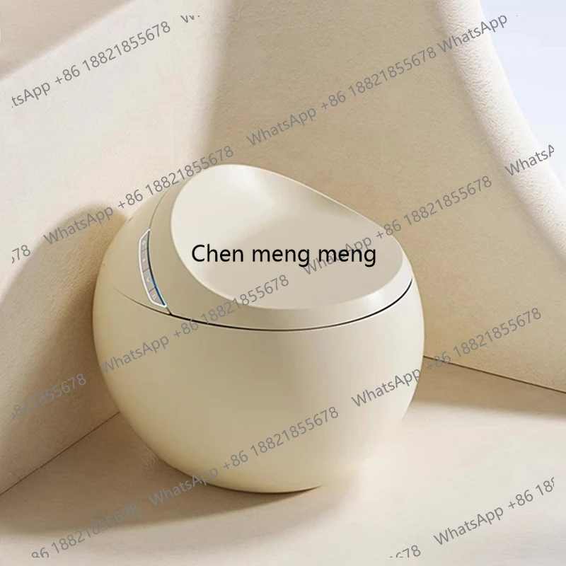 

Color smart toilet automatic integrated household cream egg round toilet
