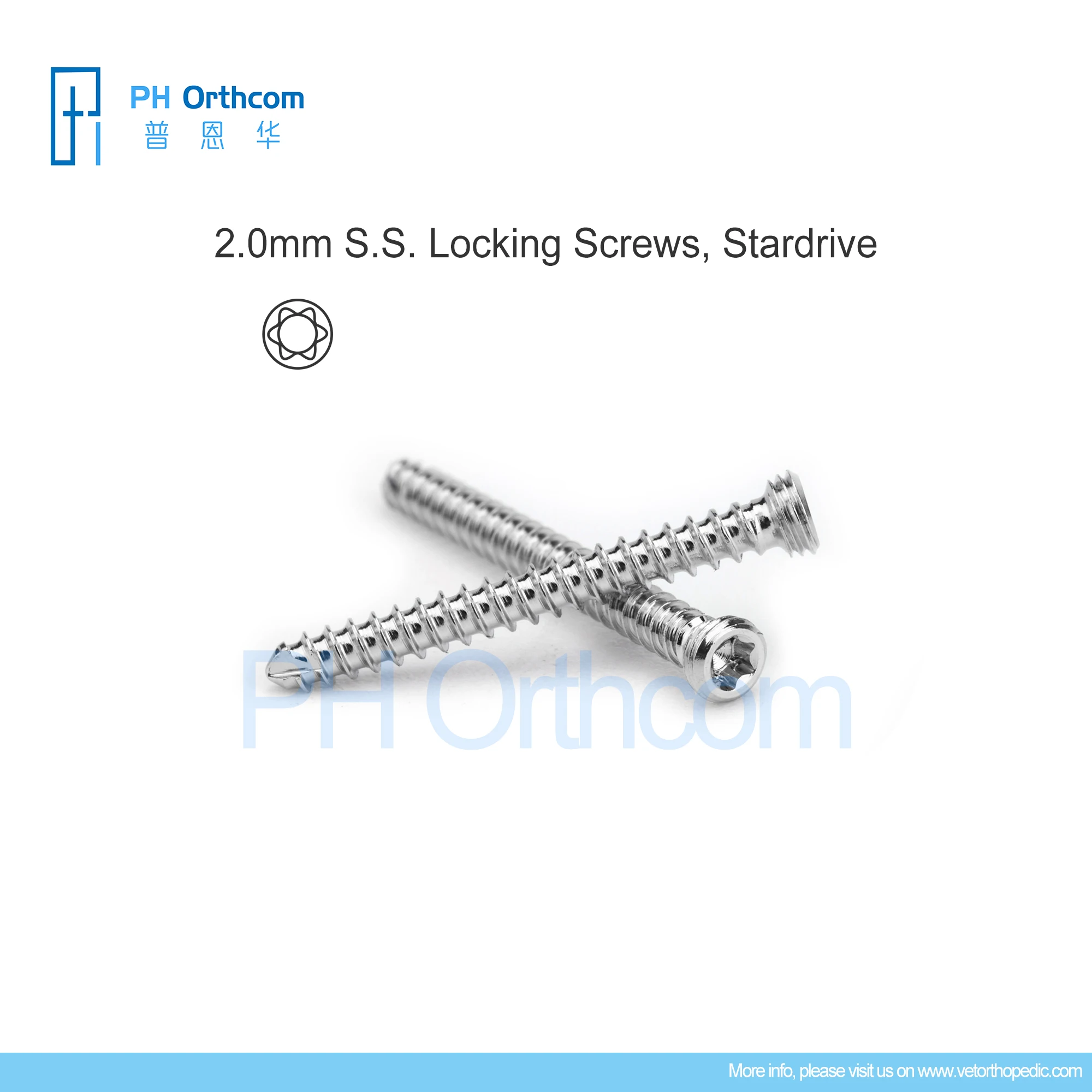 

2.0mm Stainless Steel Locking Screws Veterinaria Mascotas Pets Orthopedic Surgical Implants Medical Equipments