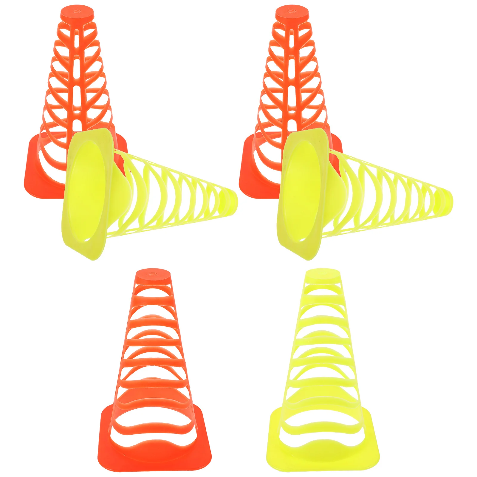 

6Pcs Training Cones Marker Agility Soccer Cones Football Practice Obstacle Sports Equipment Outdoor Windproof Stability