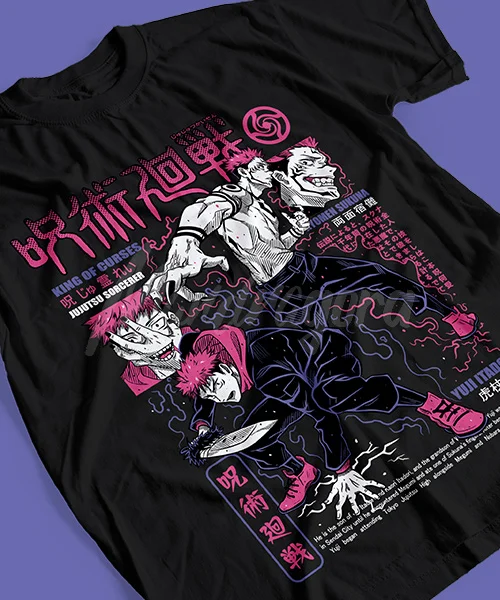 T-Shirt UNISEX JUJUTSU KAISEN YUJI ITADORI ETAPAS