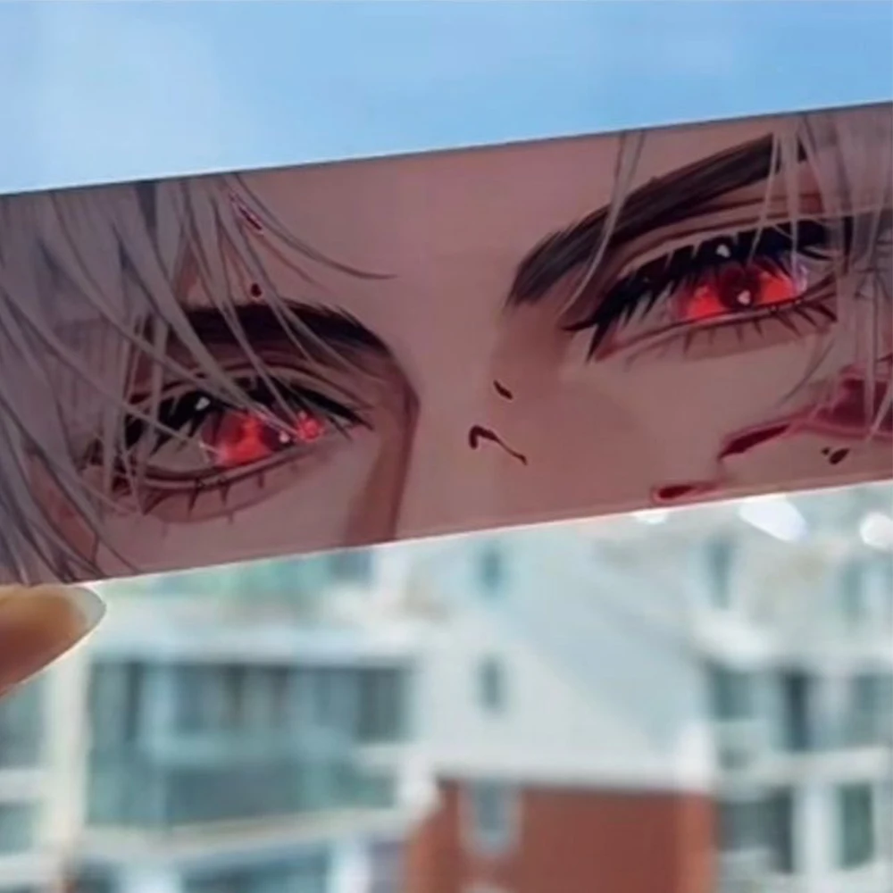 Game Love and Deepspace Acrylic Sylus Eyes Reflective Card Cosplay Cartoon Eye Strip Change Cards Raster Card Bookmark Xmas Gift