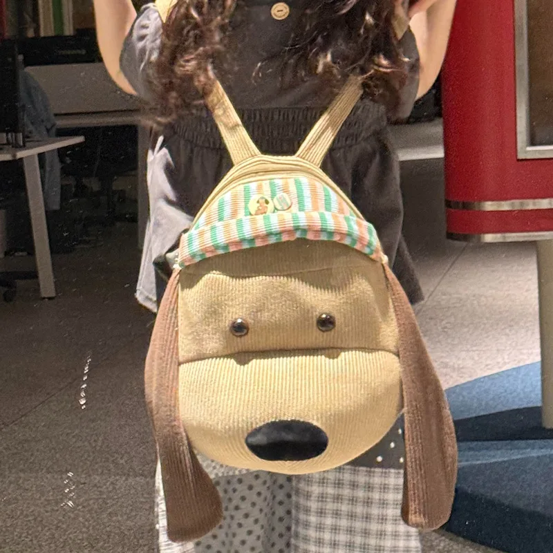 Internet Celebrity New Cute Little Dog Travel Backpack Large Capacity Backpack Women Cartoon Bag Birthday Doll Backpack Gift