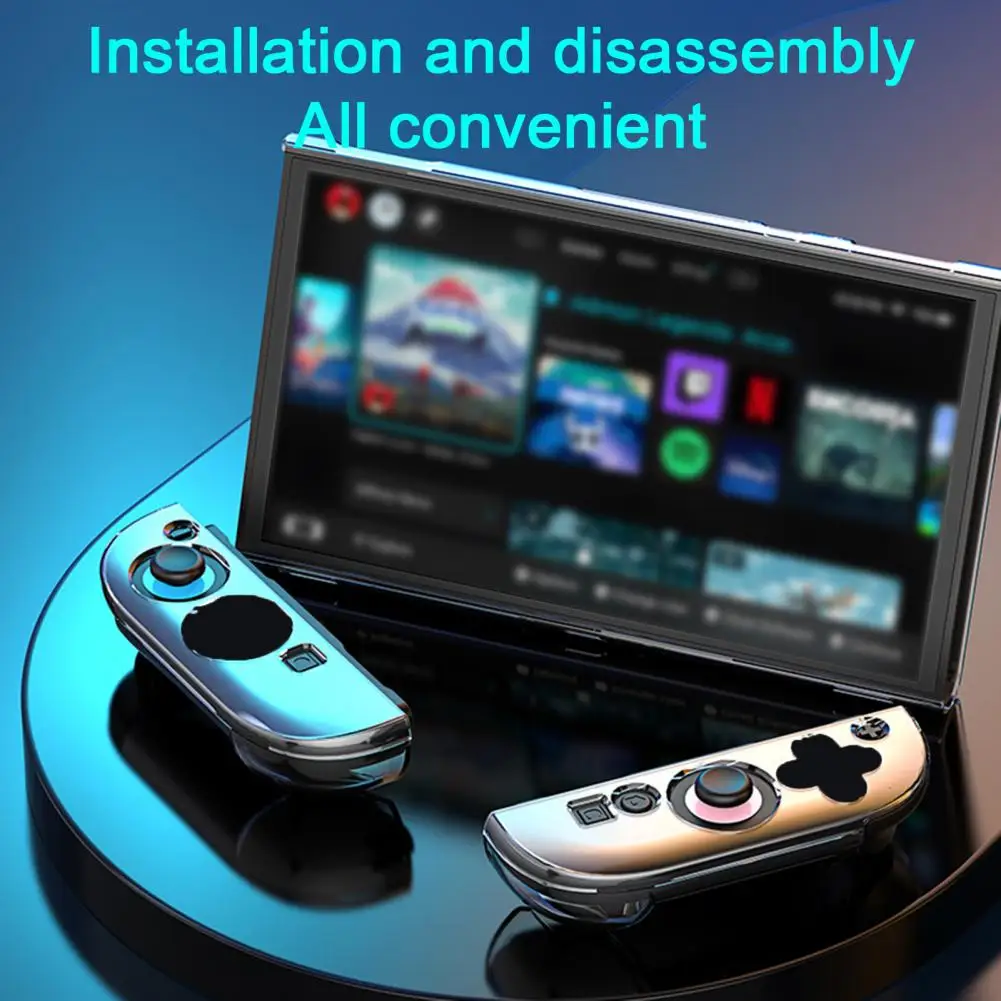 

Transparent Gaming Console Sleeve Console Cover Shockproof Transparent Protective Case for Switch 2 Handheld Game Console Impact