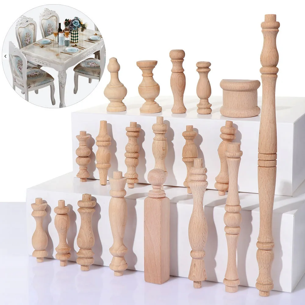 Madeira vintage esculpida pernas móveis pé, Artesanato Acessórios, Feets do assento do armário, Decoração Home, Multi Estilos