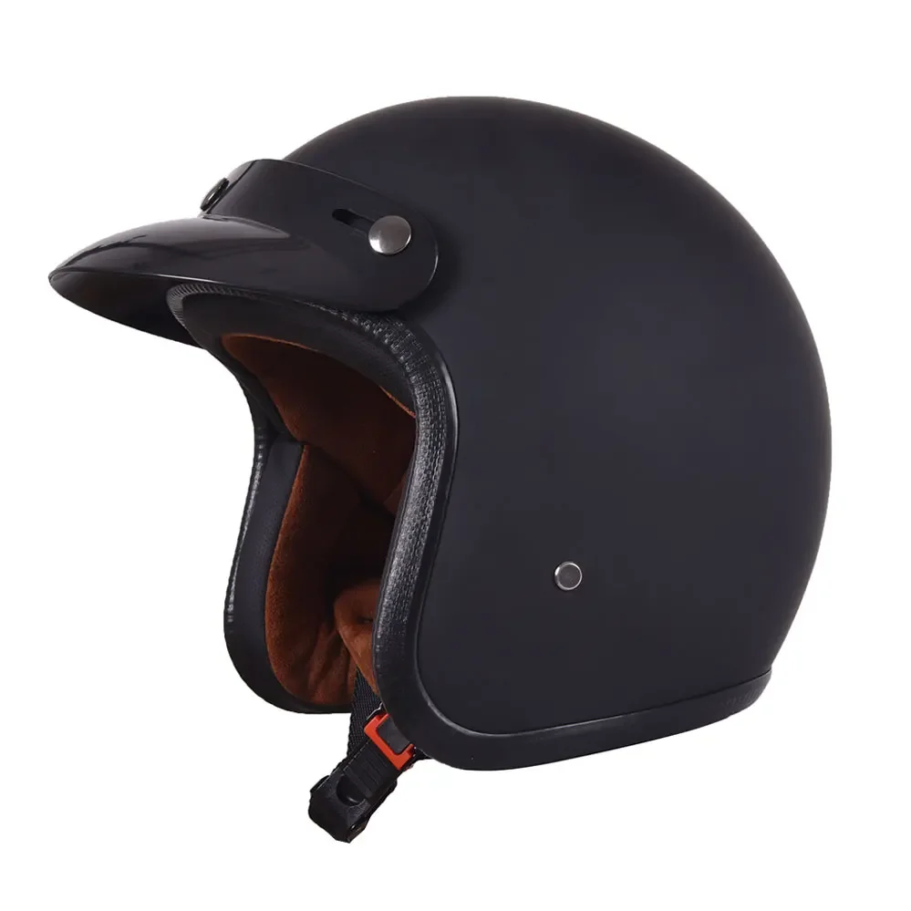 Nuevo Casco de cara abierta para motocicleta Vintage Retro 3/4 Casco de motocicleta Jet Scooter Casco de bicicleta Retro DOT Casque al por mayor