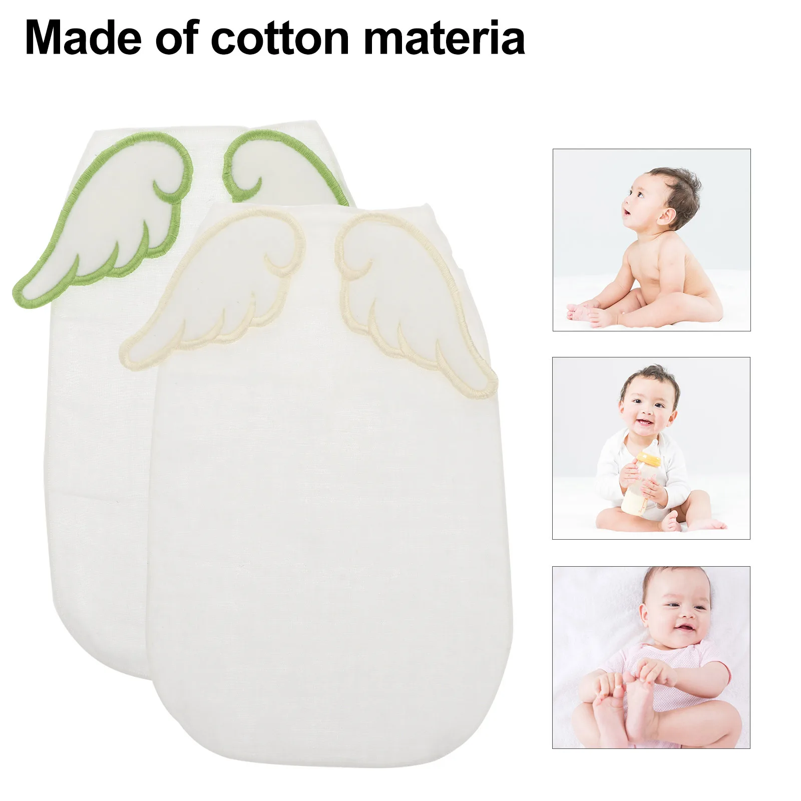 

2Pcs Baby Absorbent Towels Cotton Sweat Towel Multi-Layered Soft Infant Back Pads Comfortable Breathable Sweat Towel