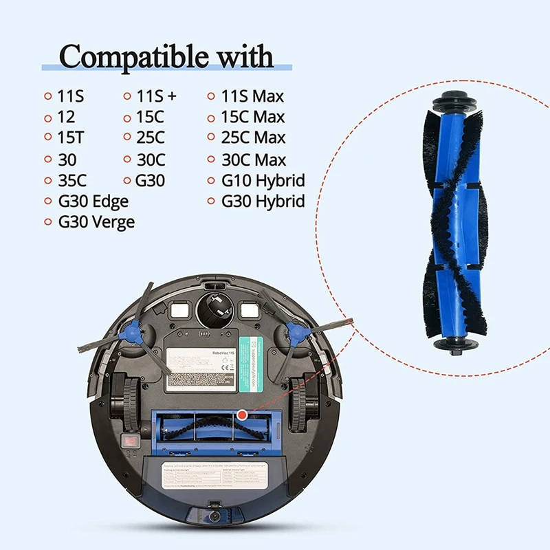 Vervangende Onderdelen Rolborstel Compatibel Voor Eufy Robovac 11S,Robovac 30,Robovac 15c Robotstofzuigeraccessoires