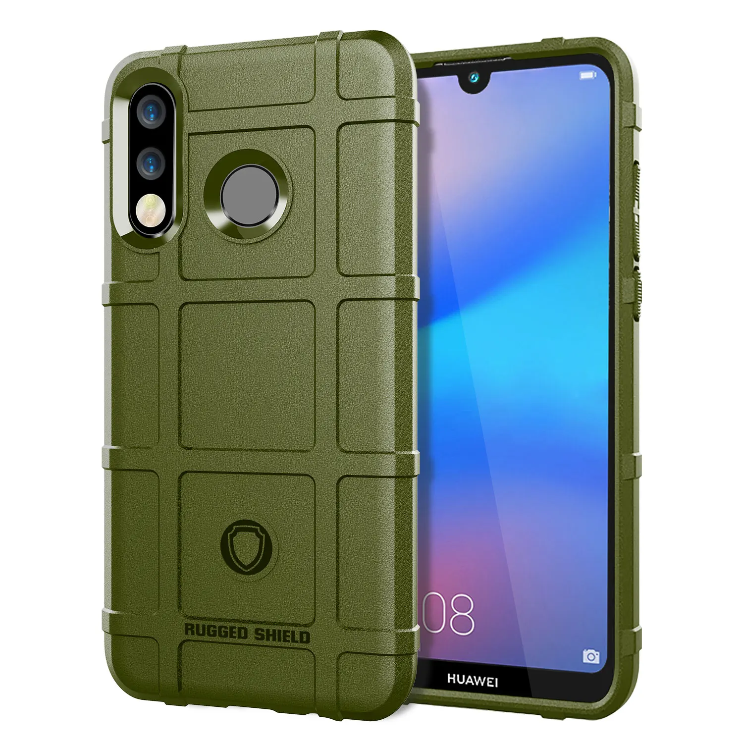 For Nova 4e Huawei P30 Lite Shockproof Shield Case Anti Knock Matte Back Cover for p30lite nova4e Armor Heavy Phone Cases