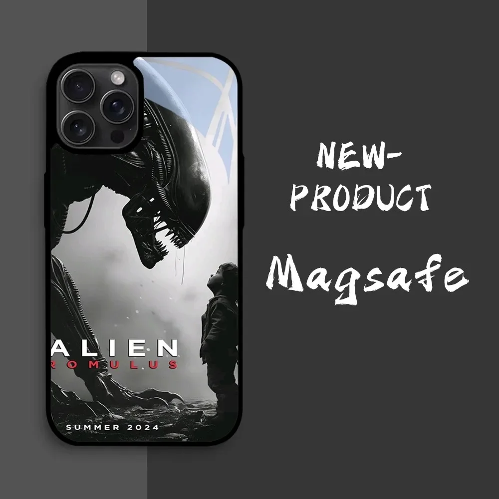 2024 Film A-Alien R-Romulus Phone Case For iPhone16 15 14 13 12 11 Pro Xs Max Mini XR X 7 8 Plus luxury Mirror Hard Funda