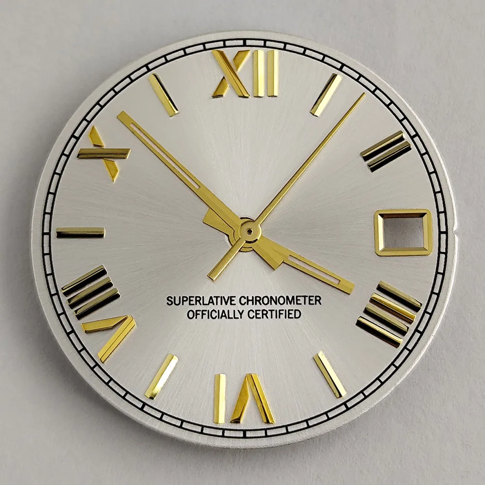 إكسسوارات ساعة NH35 مينا رومانية أيدي NH35 مضيئة باللون الأخضر مناسبة لساعة حركة NH35 NH36 للرجال #5