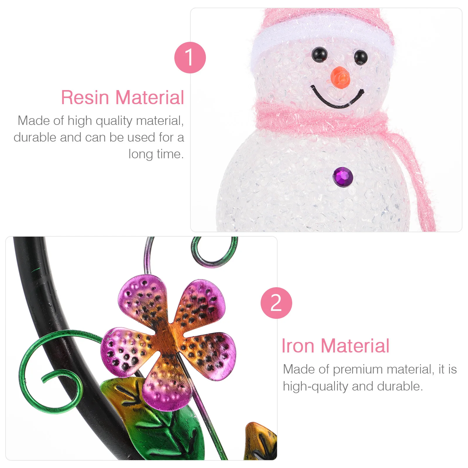 

1Pcs Snowman Hanging Ornament Solar Powered LED Light Outdoor Garden Yard Decoration Creative Lamp Solar Light