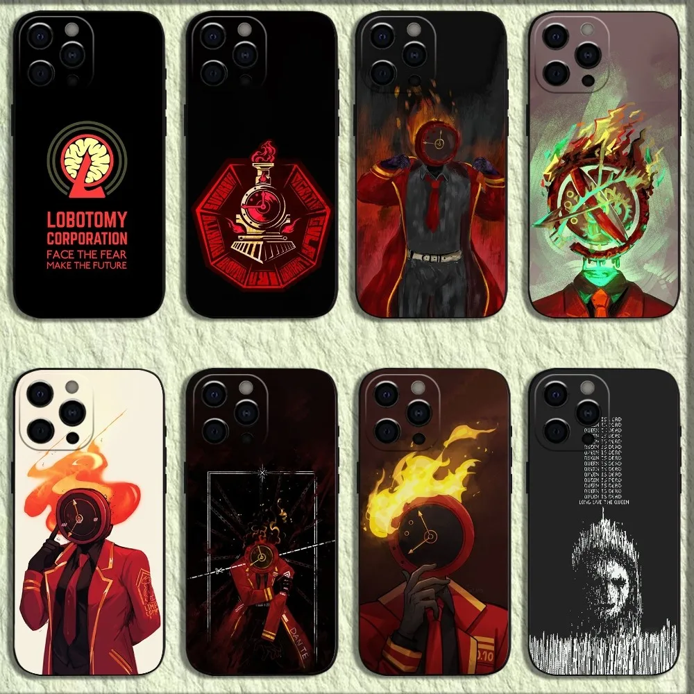 

Game L-Limbus-Company Phone Case For iPhone 16,15,14,13,12,11,Pro,X,XS,Max,XR,Plus,Mini Soft Black Cover