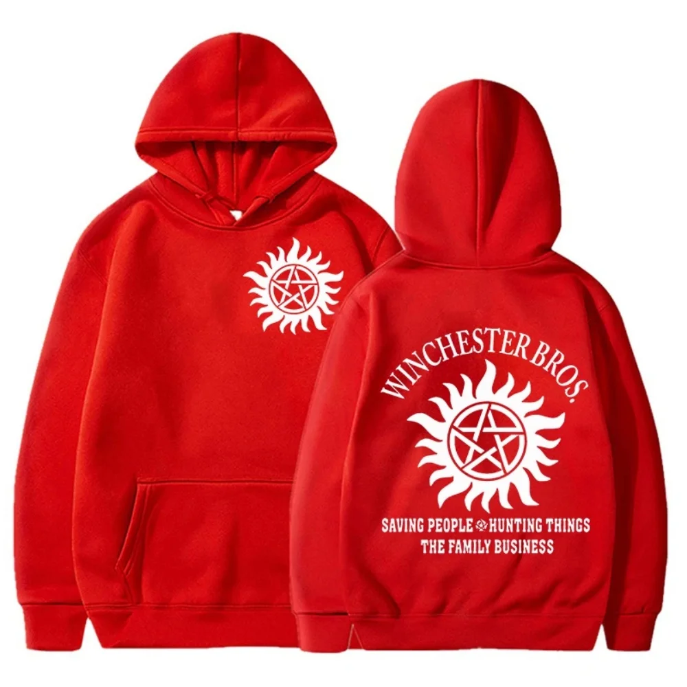 2026 Neue Jugendmode Supernatural Hoodie Punk-Stil Trendiger Bedruckter Pullover Retro Streetwear Oberteil – Detail 13