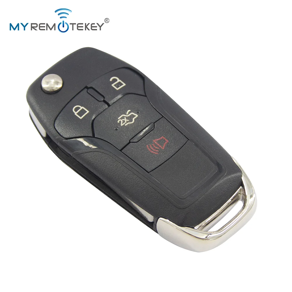 REMTEKEY Flip Smart Key Fob Remote Control ID49 315/433/868/902MHz For Ford F150 Ranger 2015 - 2018 Escort Fusion 2013-2016