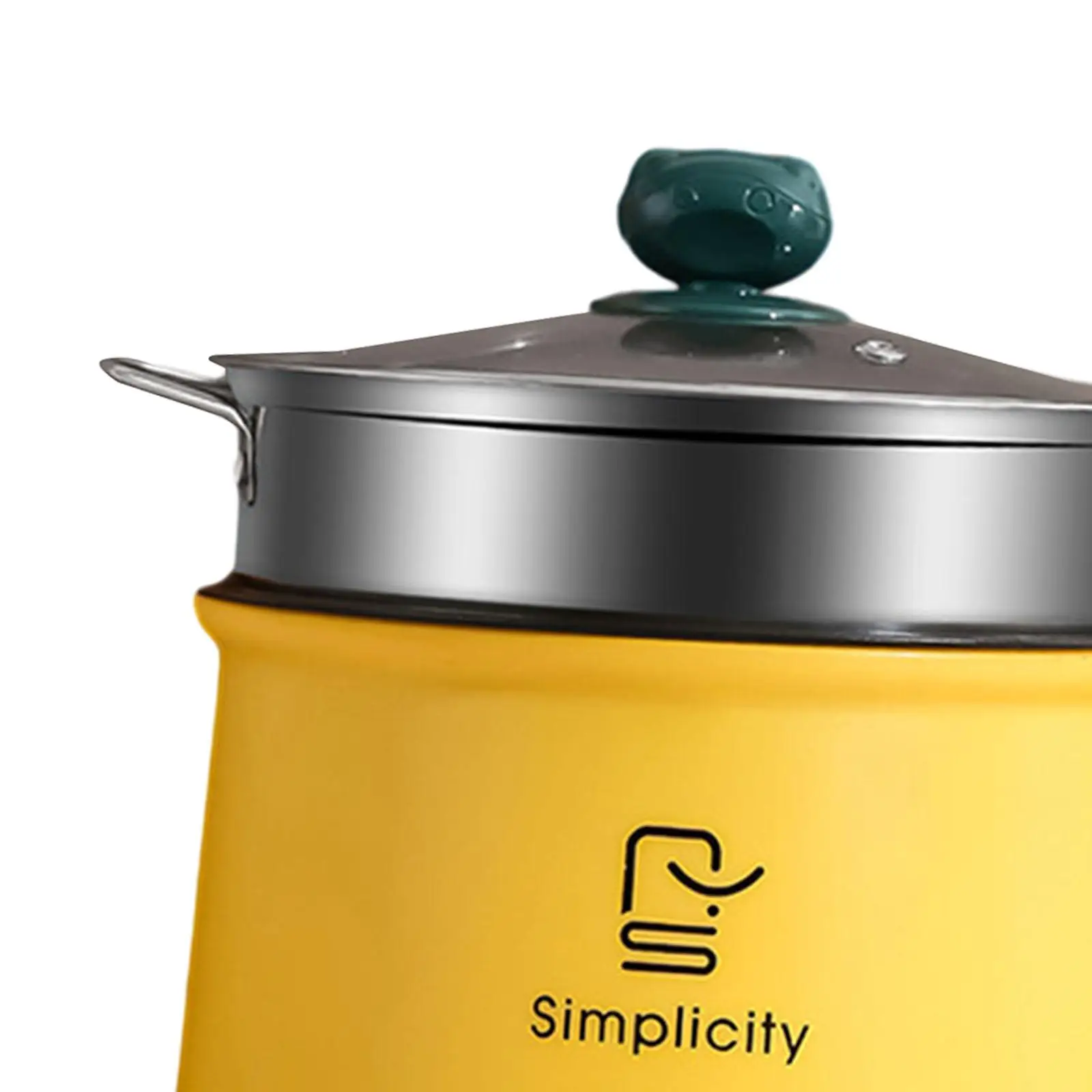 

Hot Pot Electric US Adapter with Steamer Fast Cooking Cooking Pot Mini Ramen Cooker for Pasta Stewing Cooking Oatmeal Dumpling