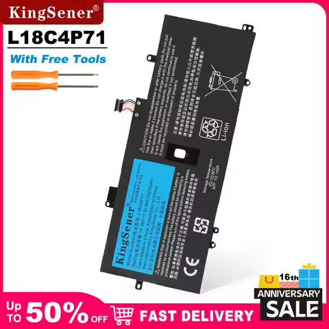 KingSener L18C4P71 L18M4P72 Battery For Lenovo Thinkpad X1 Carbon 7th 2019 2020 Series L18L4P71 SKB10K97642 02DL004 02DL005