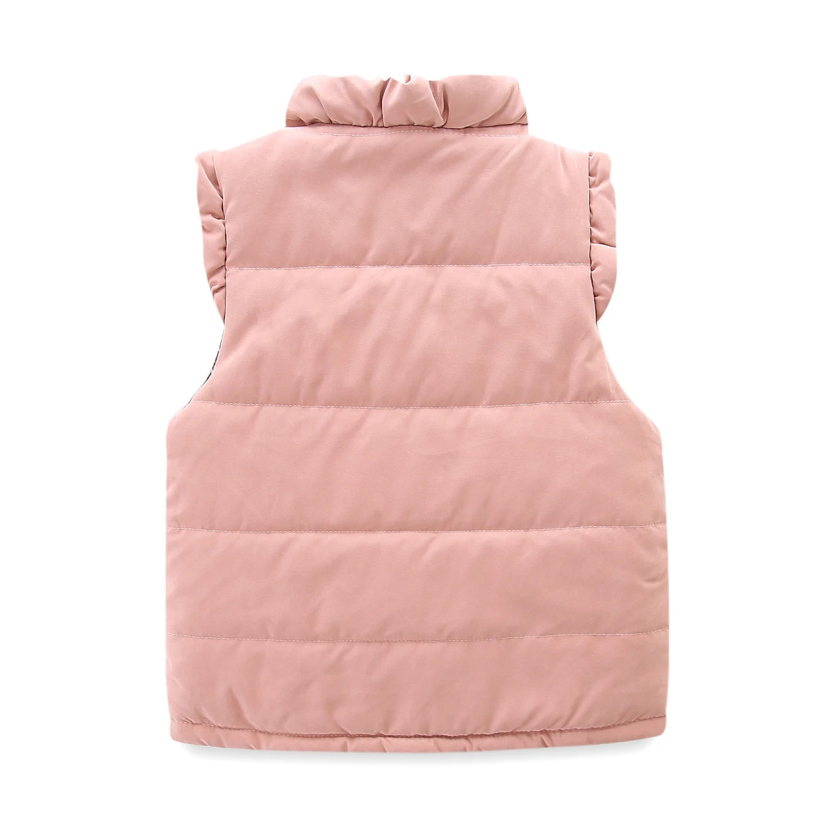 Mudkingdom Lightweight Girls Vest Jacket Snap Button Down Girls Sleeveless Outerwear Winter Waistcoat Girls Gilet Puffy Coats