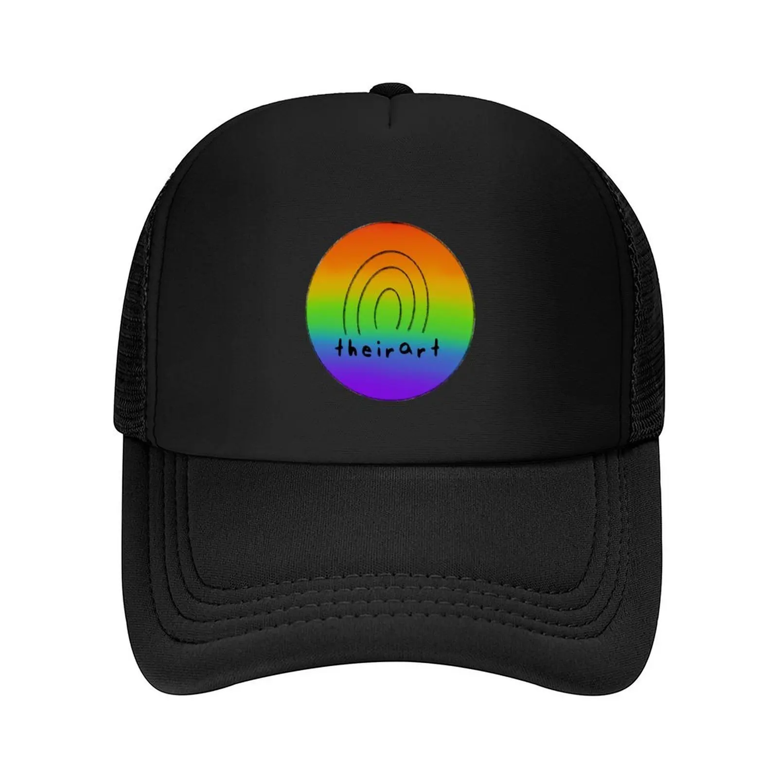 

rainbow theirart logo Baseball Cap New In The Hat fishing caps man dad hat funny hat Golf Men Women's