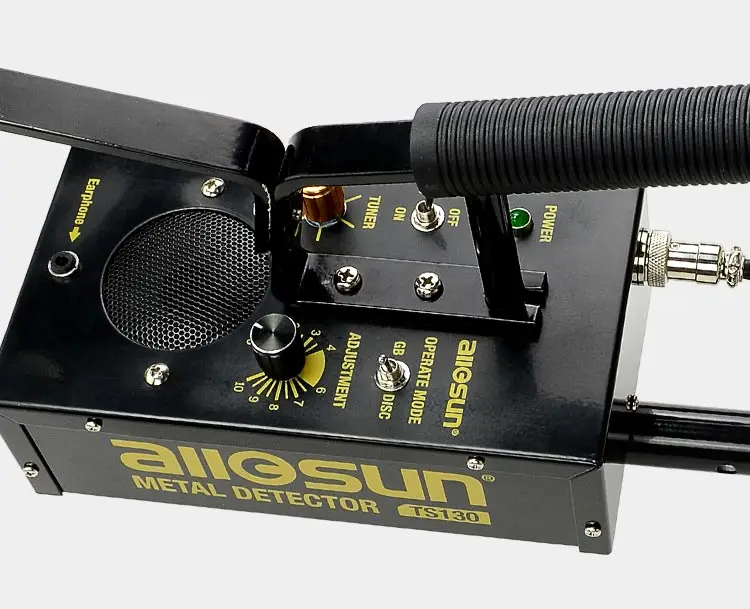 ALLOSUN كاشف المعادن تحت الأرض حفار الذهب، 11.5 بوصة مقاوم للماء البحث لفائف الكنز هنتر الذهب/العملة المعدنية