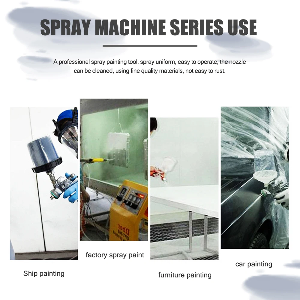 W101 Spray Gun Airbush Nasedal Professional Stainless Steel DIY Air Machine Hand Manual Painting Tool Feed Fluid Cup