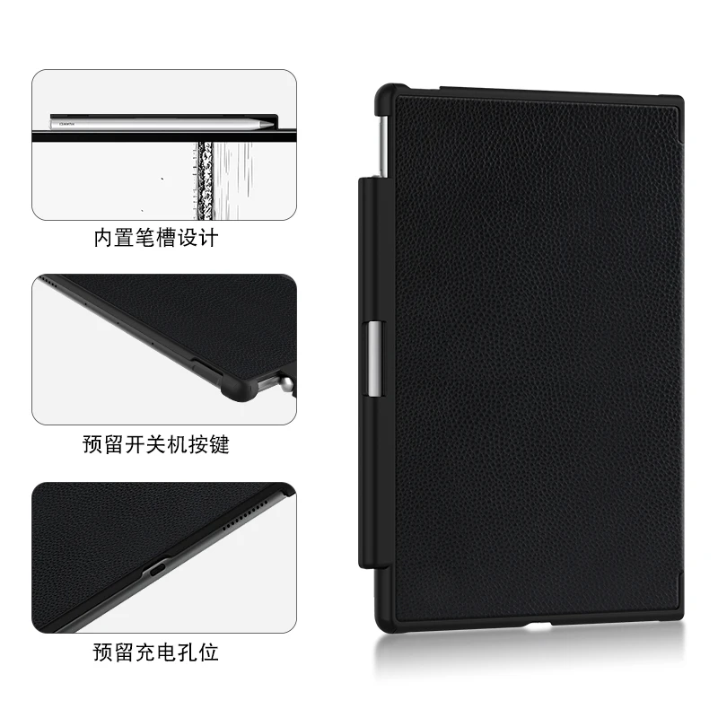 Imagem -05 - para Huawei Matepad Papel 10.3 Polegada Hmw-w09 Tinteiro Scree Tablet Capa Protetora Funda Volta Cases de Couro Genuíno Escudo Case