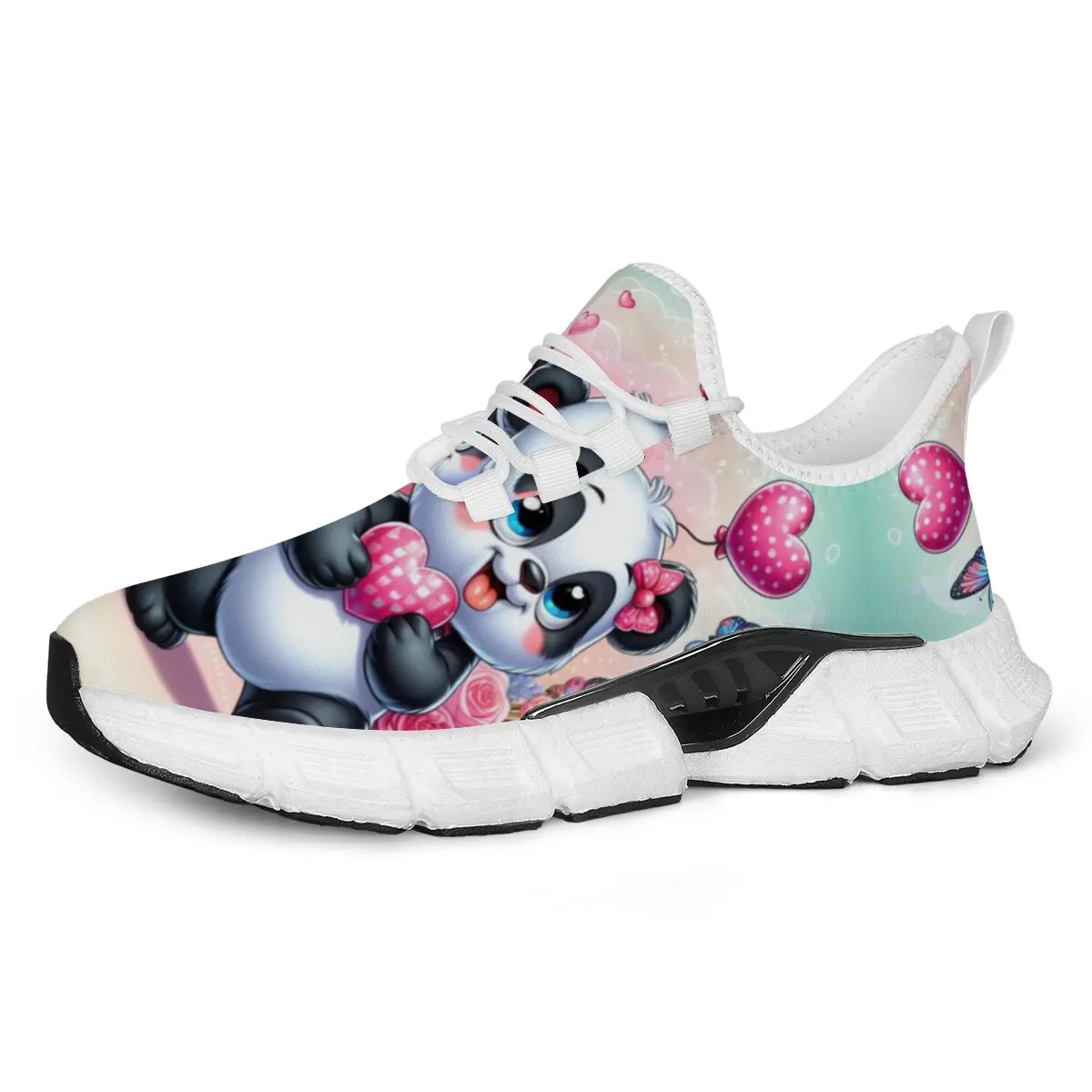 

Parent-child Shoes Cartoon Hello Kitty Fashionable Printed Butterfly Skull and Panda Pattern Design Cute Style Sports Shoes