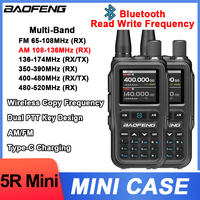New BAOFENG UV-5R Mini Walkie Talkie Bluetooth APP Programming Wireless Copy Frequency Multi Band AM Type-C UV5R Ham 2 Way Radio