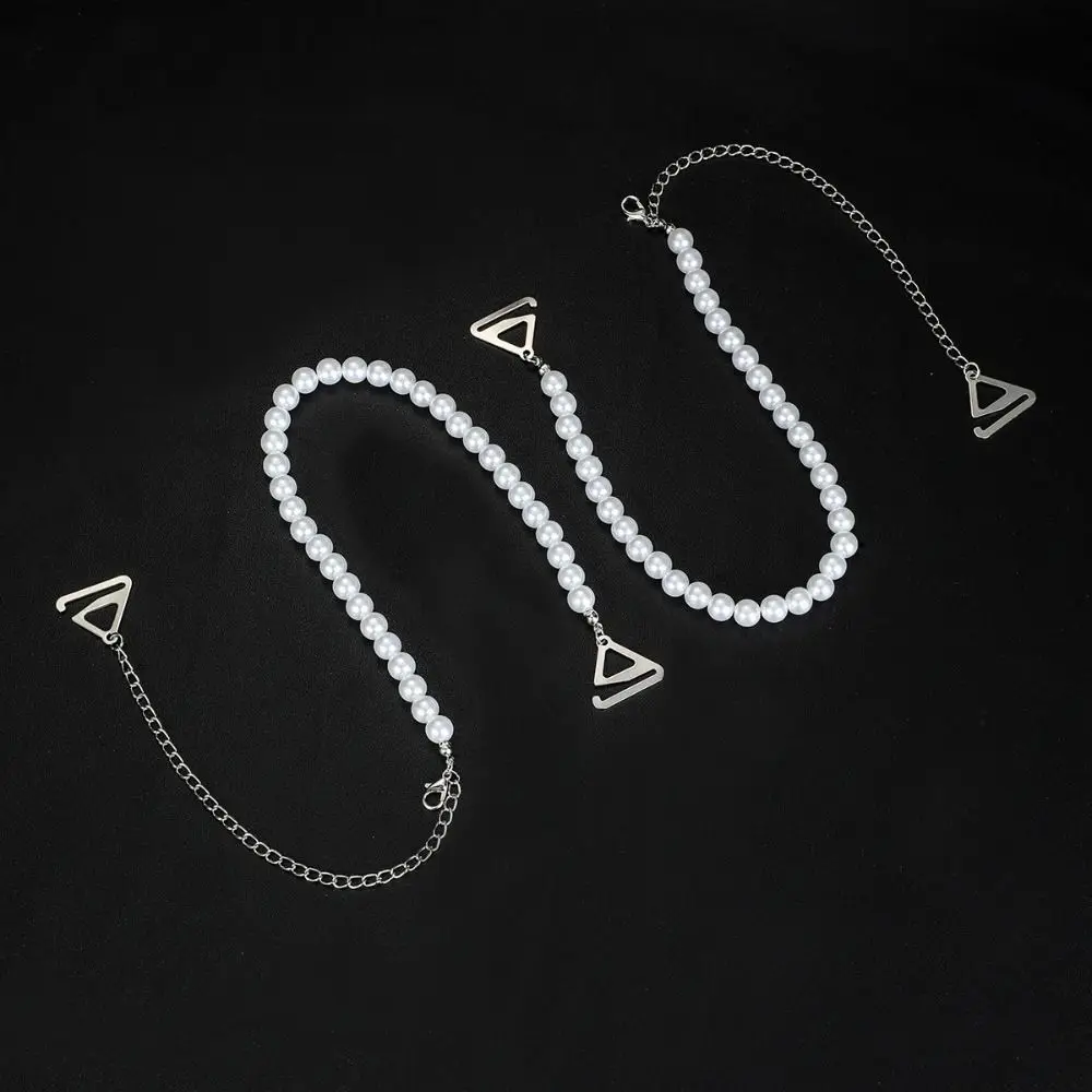 عدم الانزلاق اللؤلؤ أشرطة حمالات الصدر مثير خارج على الكتف للإزالة الملابس الداخلية حزام الكتف الزخرفية قابل للتعديل أشرطة حمالات الصدر استبدال #1