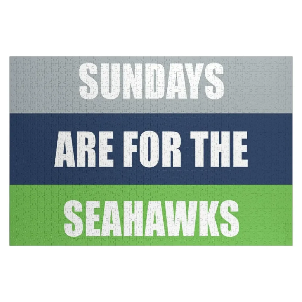 Sundays are for the Seahawks Jigsaw Puzzle Jigsaw Pieces Adults For Children Wood Name Puzzle