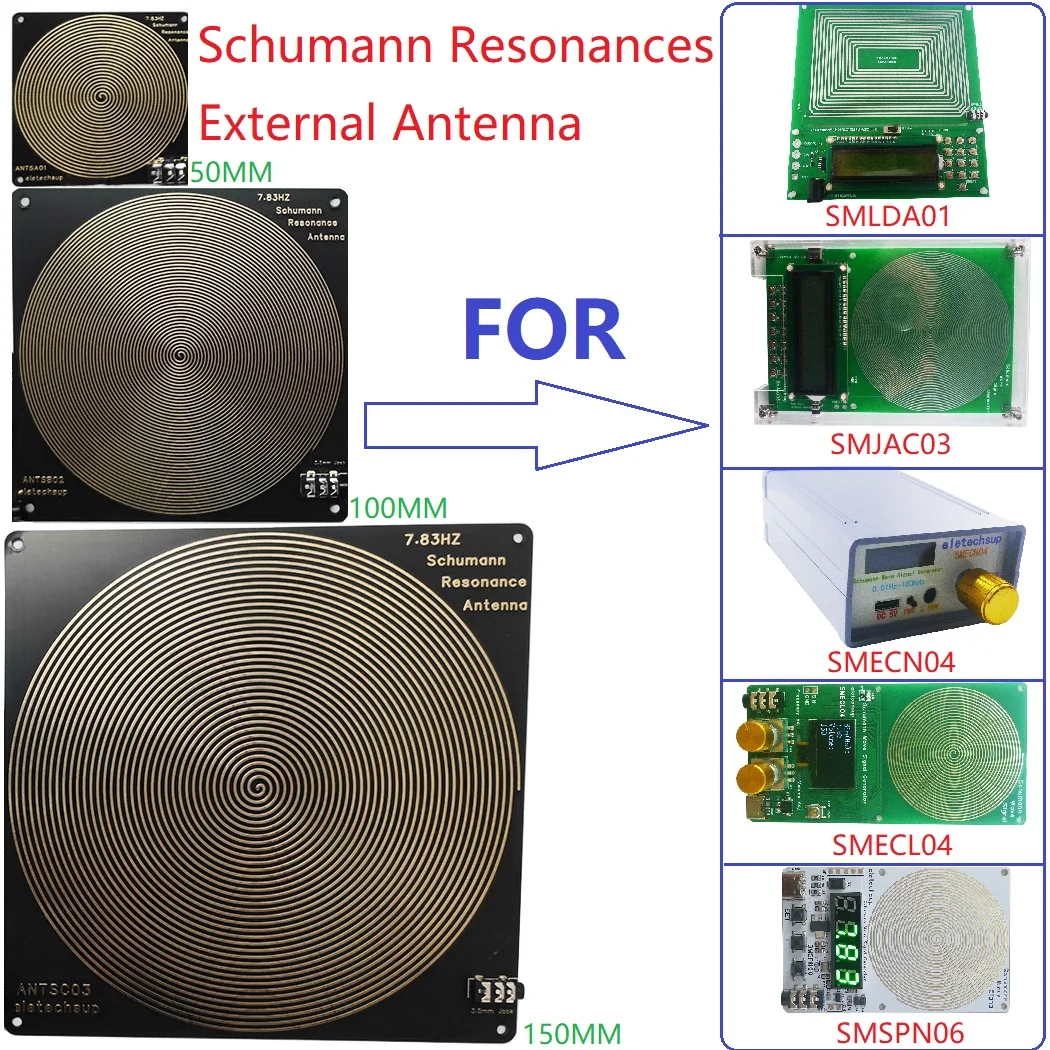 Integrated Circuits: Schumann Resonances Signal Booster ANT for Earth's Heartbeat - 14.3 20.8 27.3 33.8Hz Generator view 4
