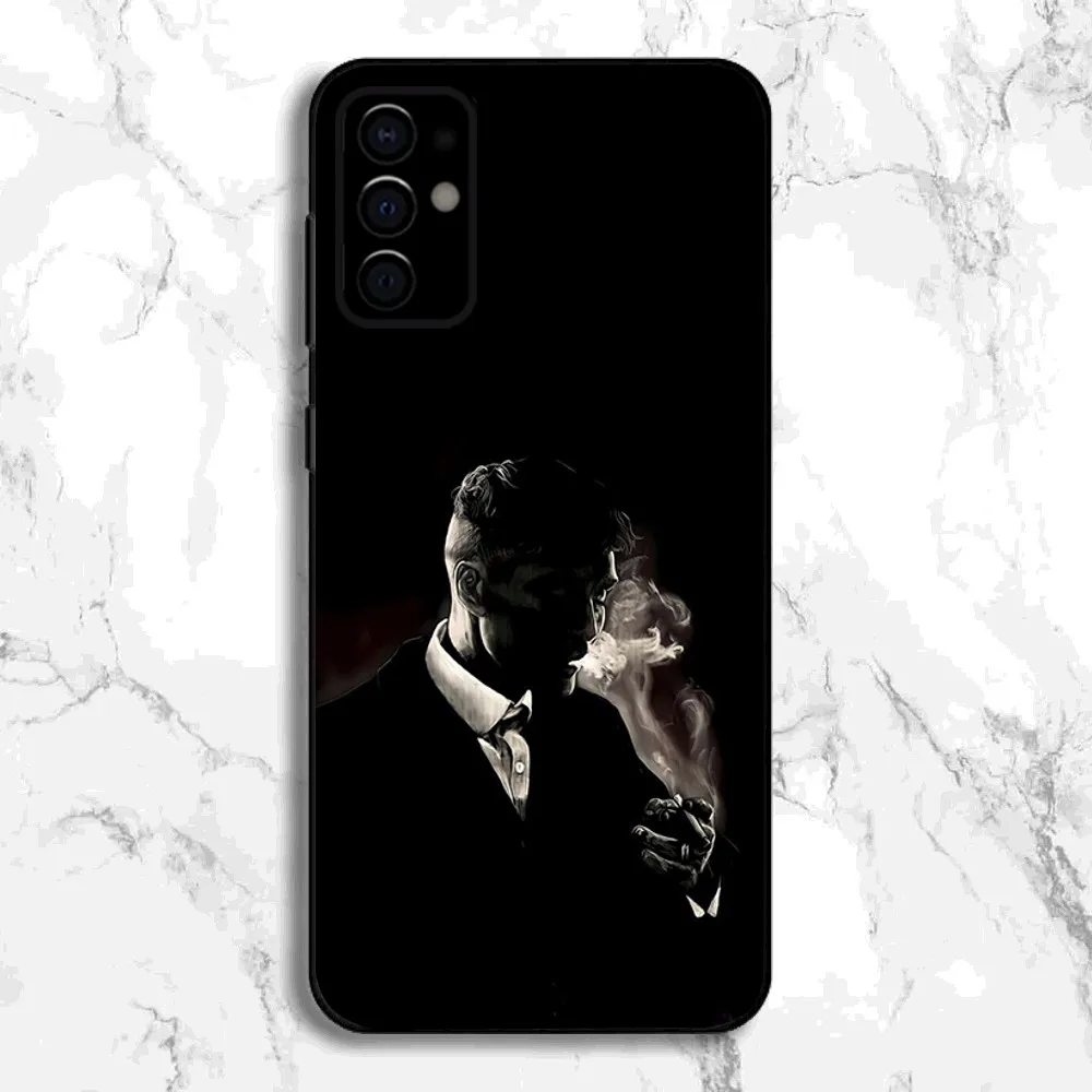 T-Thomas S-Shelby Phone Case For Samsung S24,S21,S22,S23,S30,Ultra,S20,Plus,Fe,Lite,Note,10,9,5G Black Soft Cover