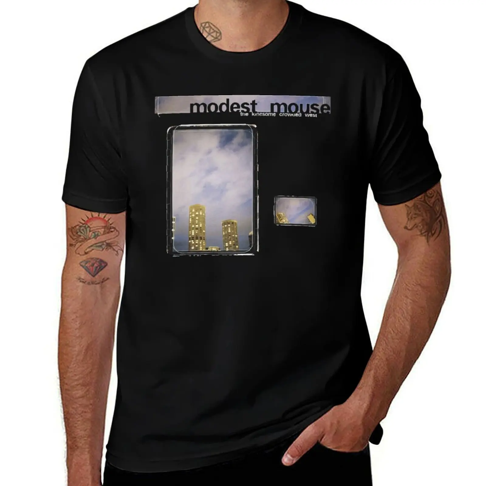 Modest Mouse - The Lonesome Crowded West T-Shirt Soft Touch Basic Cotton T-Shirt