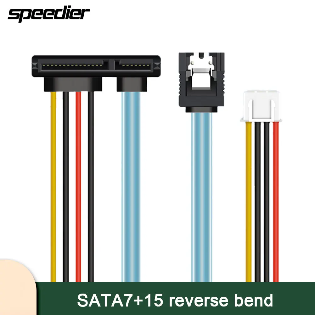 

SATA 7+15 Small 4Pin Hard Disk Cable Reverse Bending Data Power Cord 2.0/2.54/3.96 PH2.0/XH2.54/VH3.96 Compatible with 2.5' HDD