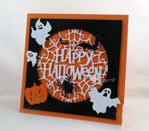 Piggy Craft metalowe matryce do wycinania matryce do wycinania dekoracje na Halloween scrapbook papier rzemiosło nóż forma ostrze dziurkacz szablony