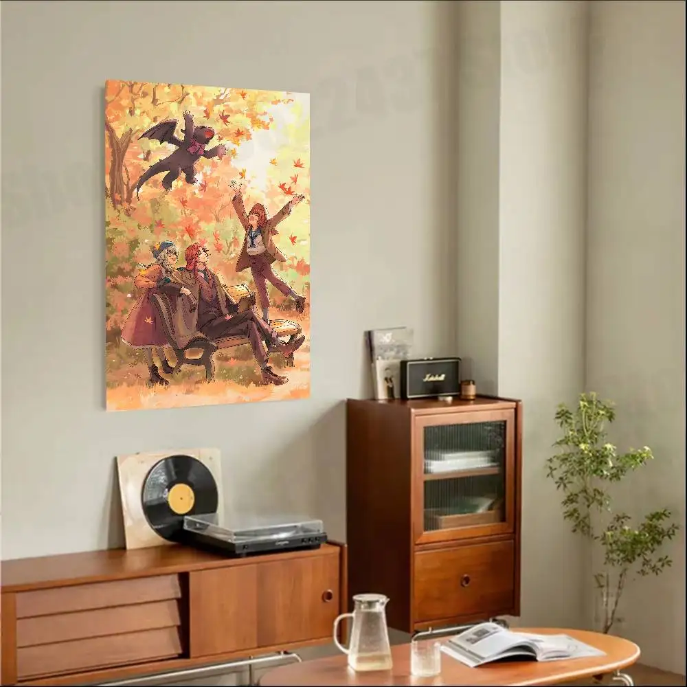 TCF C-Cale Henituse R-Raon Miru Poster Sticker Classic Art Painting for Home Bedroom Cafe Office Wall
