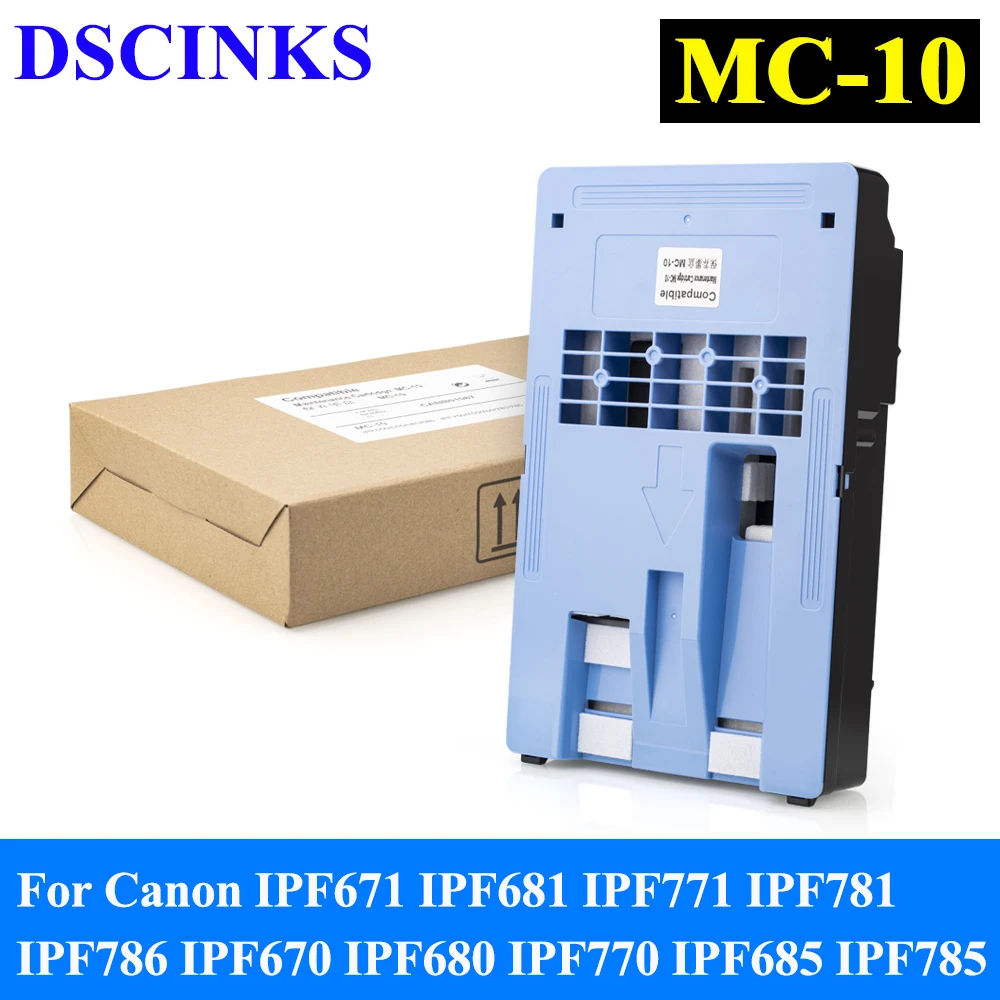 Tanque de mantenimiento de MC-10 para impresora Canon IPF671, IPF681, IPF771, IPF781, IPF786, IPF670, IPF680, IPF770, IPF685, IPF785