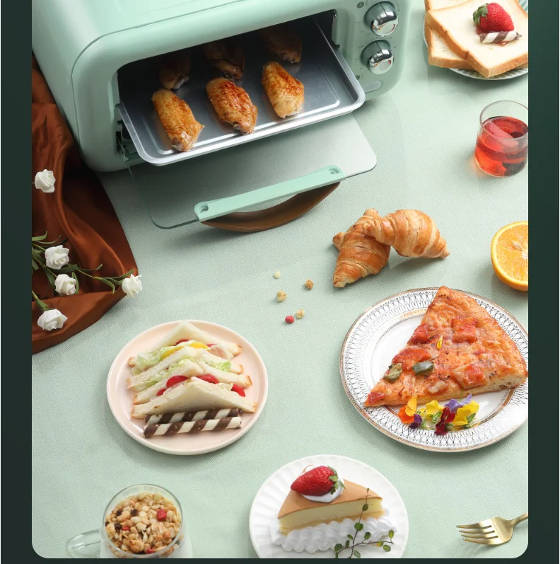 12L Mini Electric Oven Bread Pizza Food Baking Machine Household Home Appliance Food Oven Fast Heating 220V