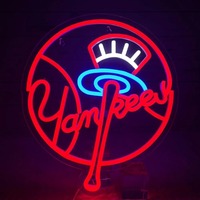 XM Baseball USB Powered Led Neon Sign Dimmable Neon Light Wall Decor For Room Decor Party Birthday Handmade Gift Fans