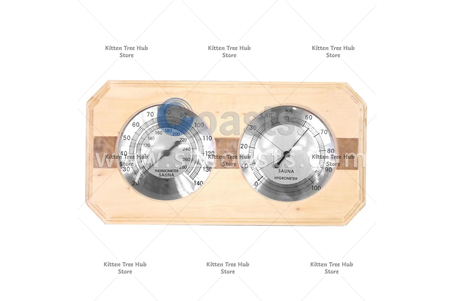 WJ-10C Dual Display Laser Thermometer Hygrometer, Special for Sauna Steam Room and Dry Heat Surface Measurement