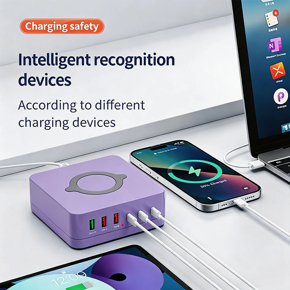 140W Desktop Charging Station - Electronics And Gadgets With C recension och pris