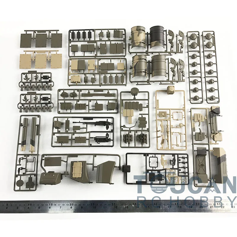 1/16 Heng Long Spare Part Russian T72 3939 KV-2 3949 T90 3938 RC Tank Plastikowa torba dekoracyjna Toucan Accessoriess Model TH19948