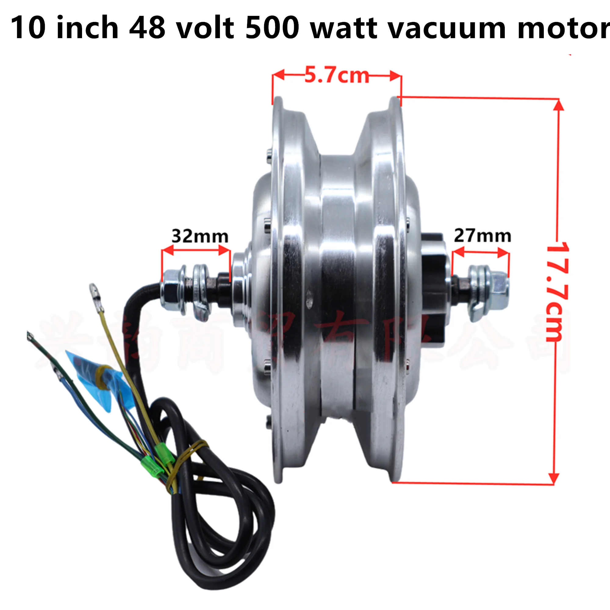 10 inches Electric Scooter Hub Motor 48V 500W Brushless Dis Brake Hub Motor E Bike Motor Replacement for KUGOO M4 / M4 PRO