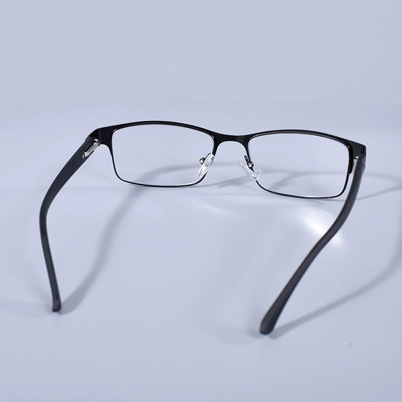Edelstahl Lesebrille Männer Business Presbyopie Brille Männlich Anti Blau Licht Brillen Frühling Scharnier + 100 + 125 + 150 + 175 – Detail 8