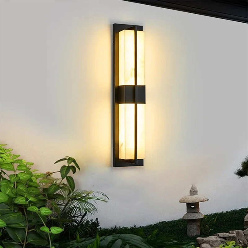 ABEL-Lámparas de pared LED contemporáneas para exteriores, simplicidad eléctrica, impermeable, balcón, pasillo, patio, Villa, puerta, Hotel