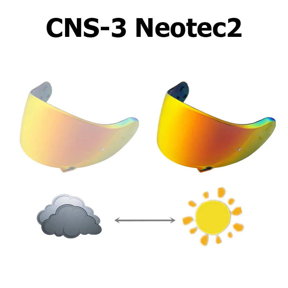 Neotec2 Photochromic Visor Windproof UV Cut Clear Vision Replacement for SHOEI Neotec 2 CNS-3 Modular Helmet Face Shield - view 4