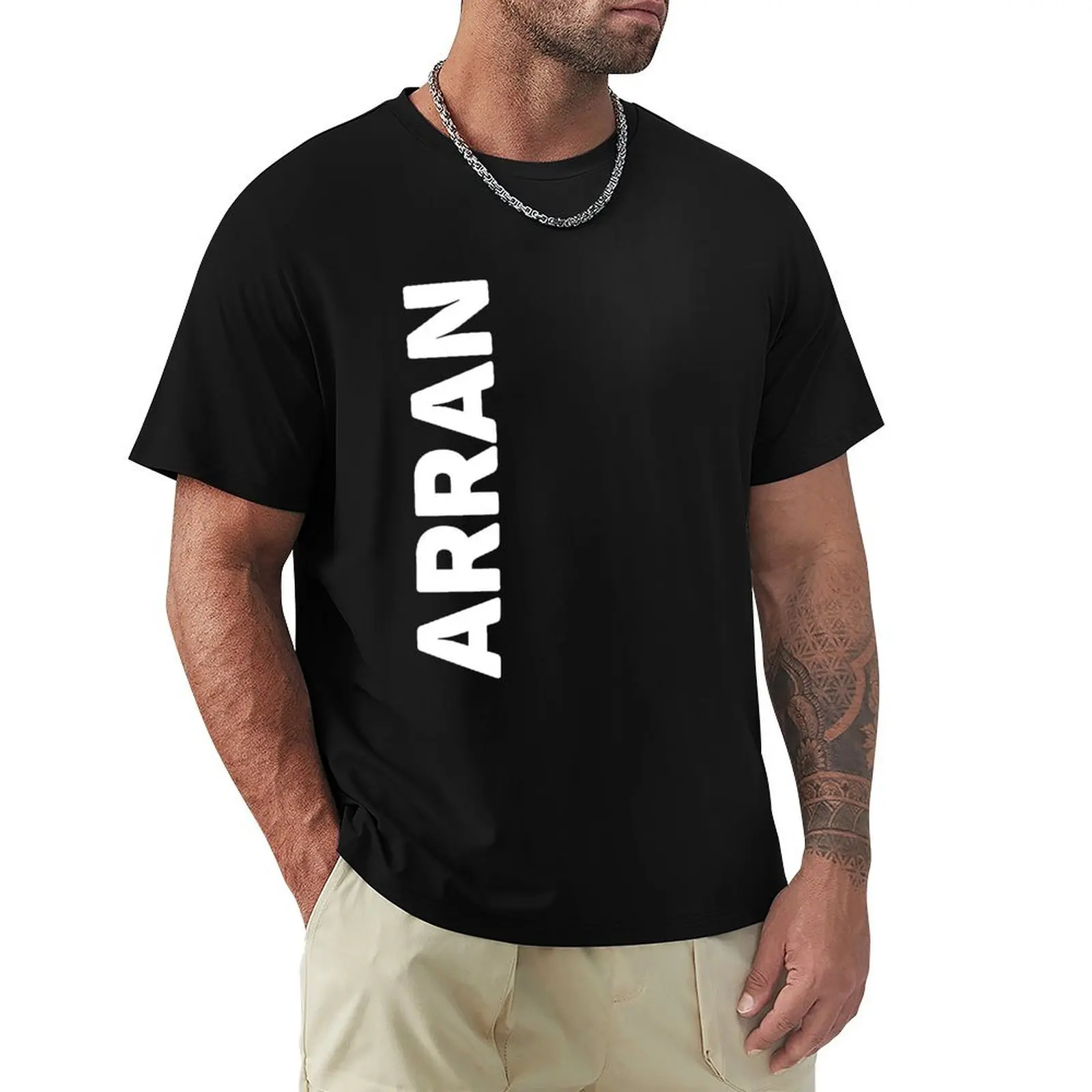 

Arran T-Shirt anime clothes summer top heavyweights anime mens clothes