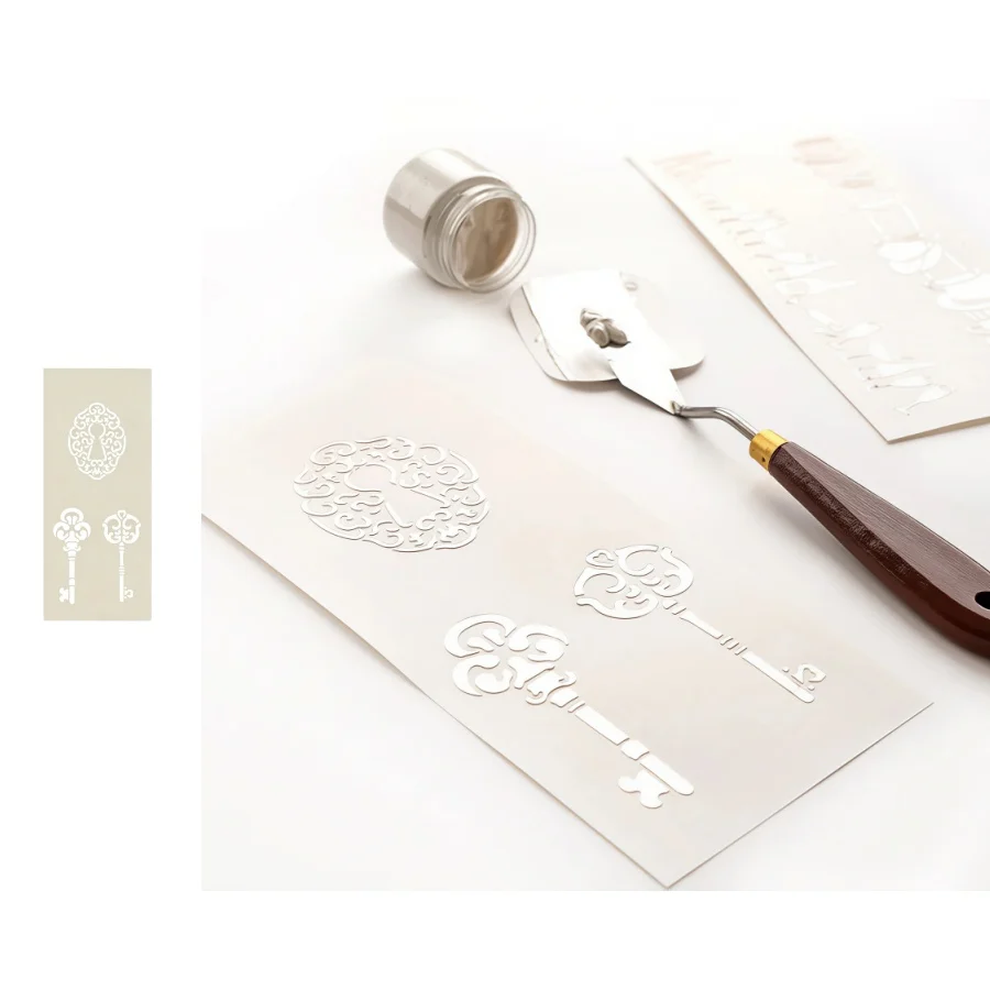 Vielseitige Hochzeits-Schablonen: Romantische Blumen-, Herz-, Ring-, Umschlag-, Schlüssel- und Fächer-Muster-Stanzformen für Kartenherstellung, Scrapbooking und DIY-Basteln