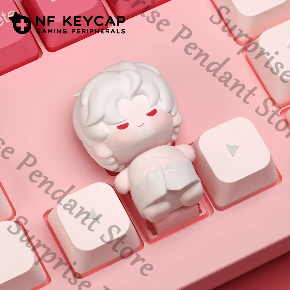 الحب والمساحة العميقة سيلوس رافاييل زين زافييه زميل ambitus لطيف منشفة استحمام نمط Q نسخة keycap هدية عيد ميلاد